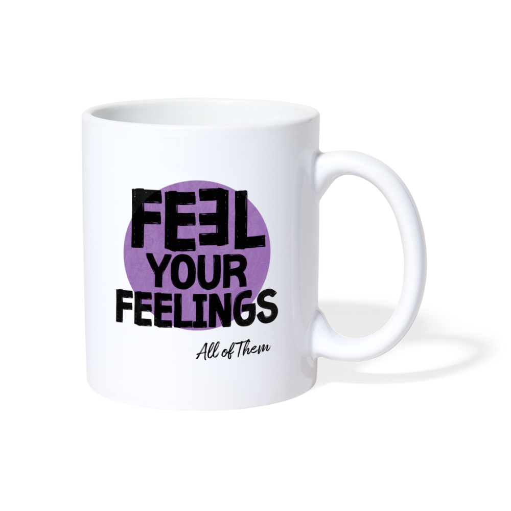 Feel Your Feelings Mug - Color - white