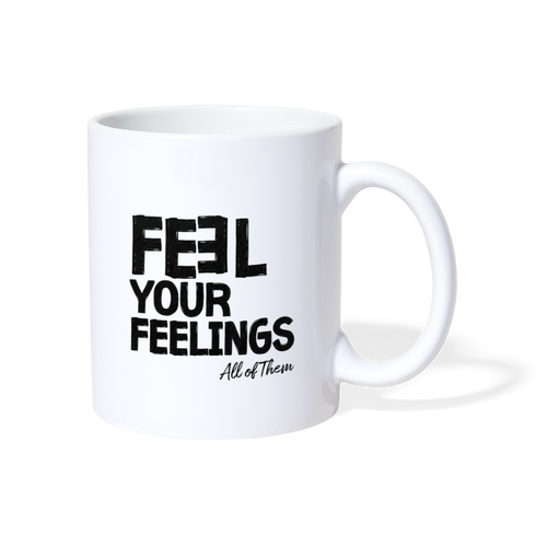 Feel Your Feelings Mug - white