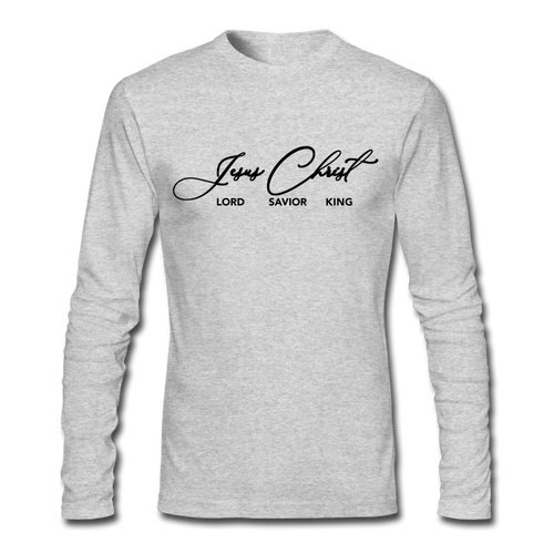 Jesus Christ Unisex Long Sleeve T-Shirt - Light - heather gray