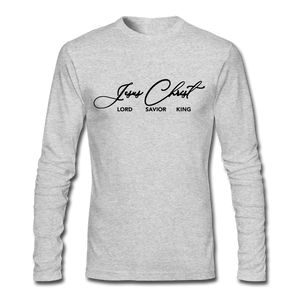 Jesus Christ Unisex Long Sleeve T-Shirt - Light - heather gray