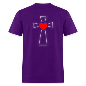 For God So Loved the World Unisex Classic T-Shirt - Dark - purple