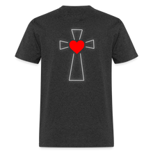 Load image into Gallery viewer, For God So Loved the World Unisex Classic T-Shirt - Dark - heather black