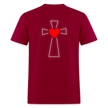 Load image into Gallery viewer, For God So Loved the World Unisex Classic T-Shirt - Dark - dark red