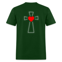 Load image into Gallery viewer, For God So Loved the World Unisex Classic T-Shirt - Dark - forest green