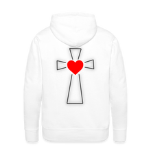Load image into Gallery viewer, For God So Loved the World Unisex Premium Hoodie - Light - white