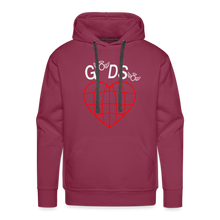 Load image into Gallery viewer, For God So Loved the World Unisex Premium Hoodie - Dark - burgundy