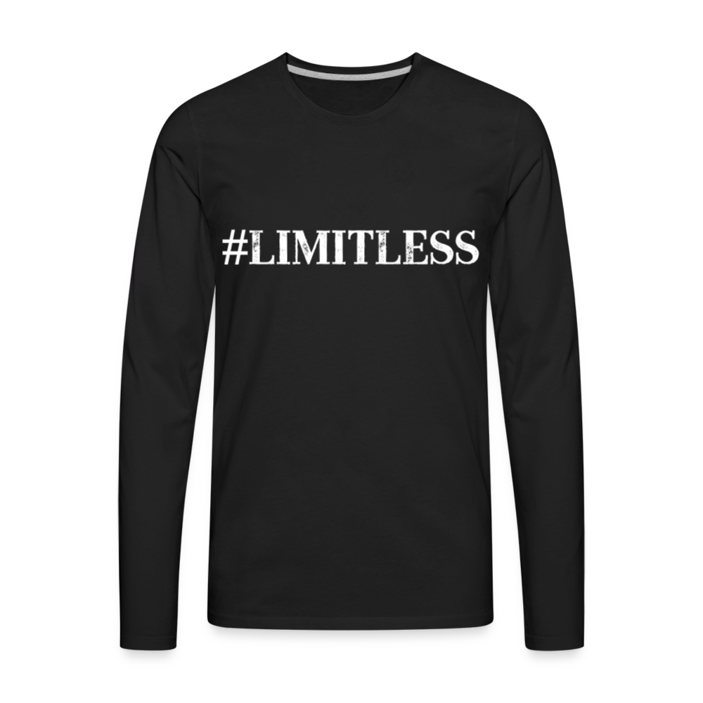 LIMITLESS Unisex Long Sleeve T-Shirt - Dark - black
