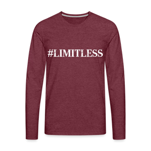 LIMITLESS Unisex Long Sleeve T-Shirt - Dark - heather burgundy