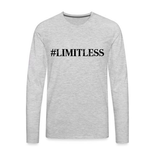 LIMITLESS Unisex Long Sleeve T-Shirt - Light - heather gray