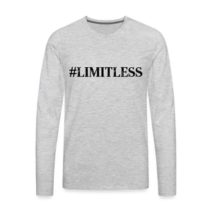 LIMITLESS Unisex Long Sleeve T-Shirt - Light - heather gray