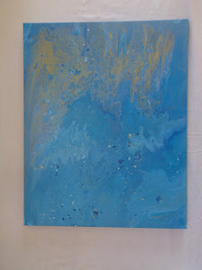 16x20" Blue Canvas