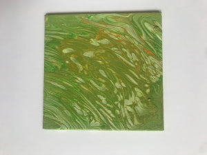 5x5" Green Canvas Panel